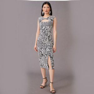Anthropologie Jacquard Cut-Out Midi Dress - BRAND NEW w/ TAGS